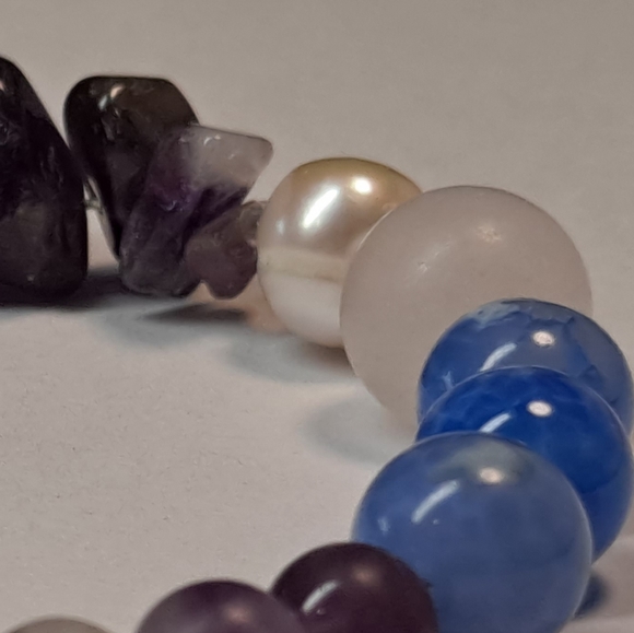 * SPIRITUAL BALANCE * HEART HEALING GEMSTONE BRACELET BEADED BRACELET - Picture 6 of 13